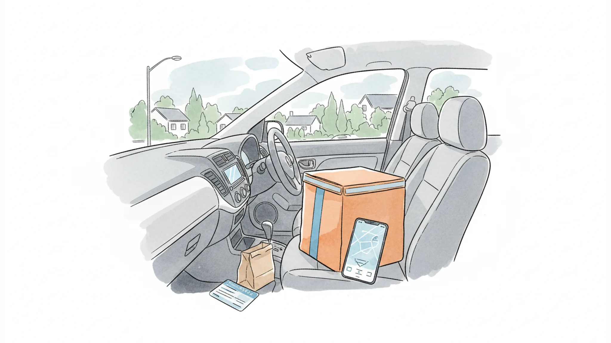 Food Delivery Driver Hits You: Does “On the App” Matter for Coverage?