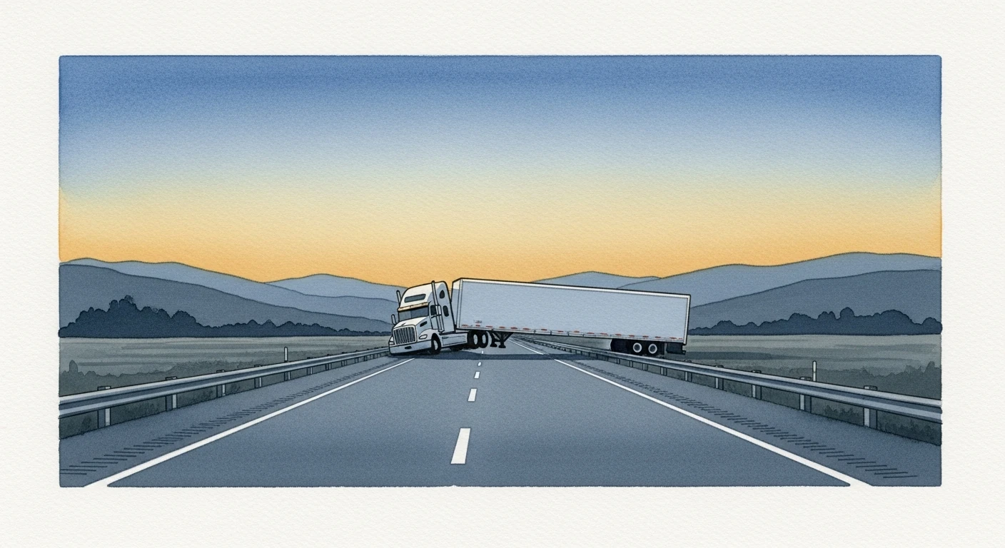 Jackknife Truck Crash on I-5: What Evidence Proves Speed, Braking, and Load Shift?